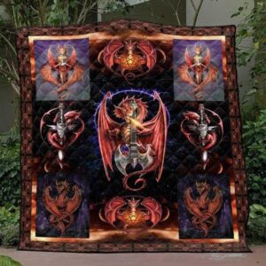 Fire Dragon Quilt Blanket Yld9  Quilt